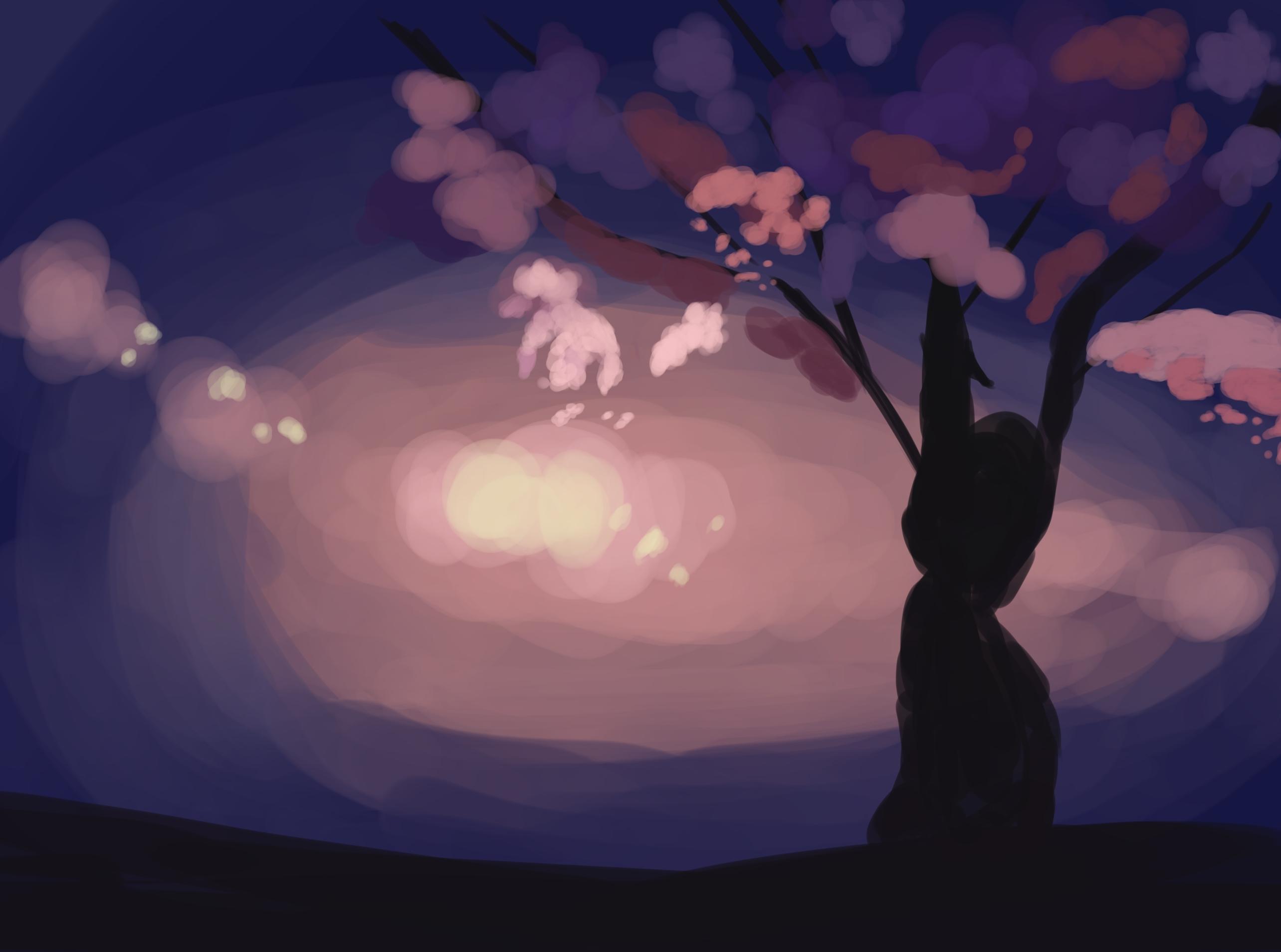 Pure Andra Chaos Dragons 540 Sakura Tree - ibisPaint