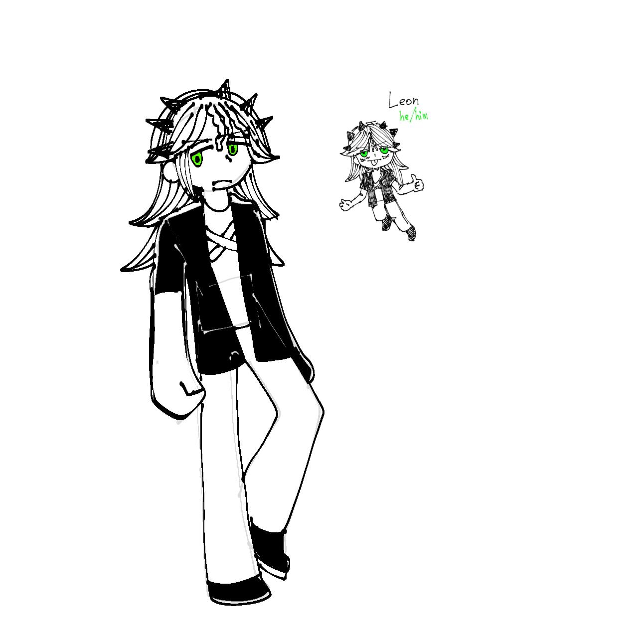 『Chameleon kid』 16% camouflage Character refs - ibisPaint