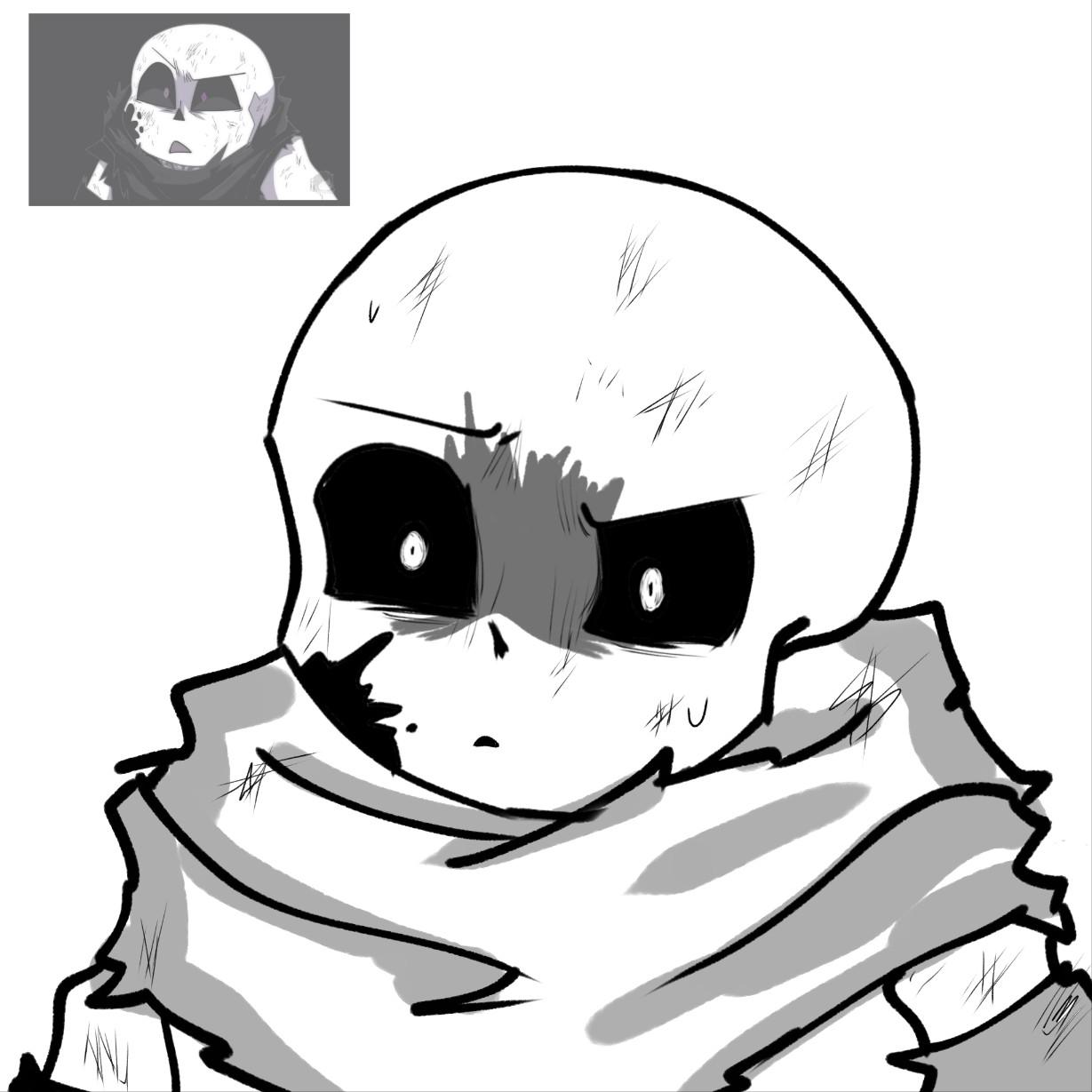 UT•AU 낙서 (샌즈, Sans, サンズ) 적폐15 샌즈 그림&낙서 sans サンズ - ibisPaint