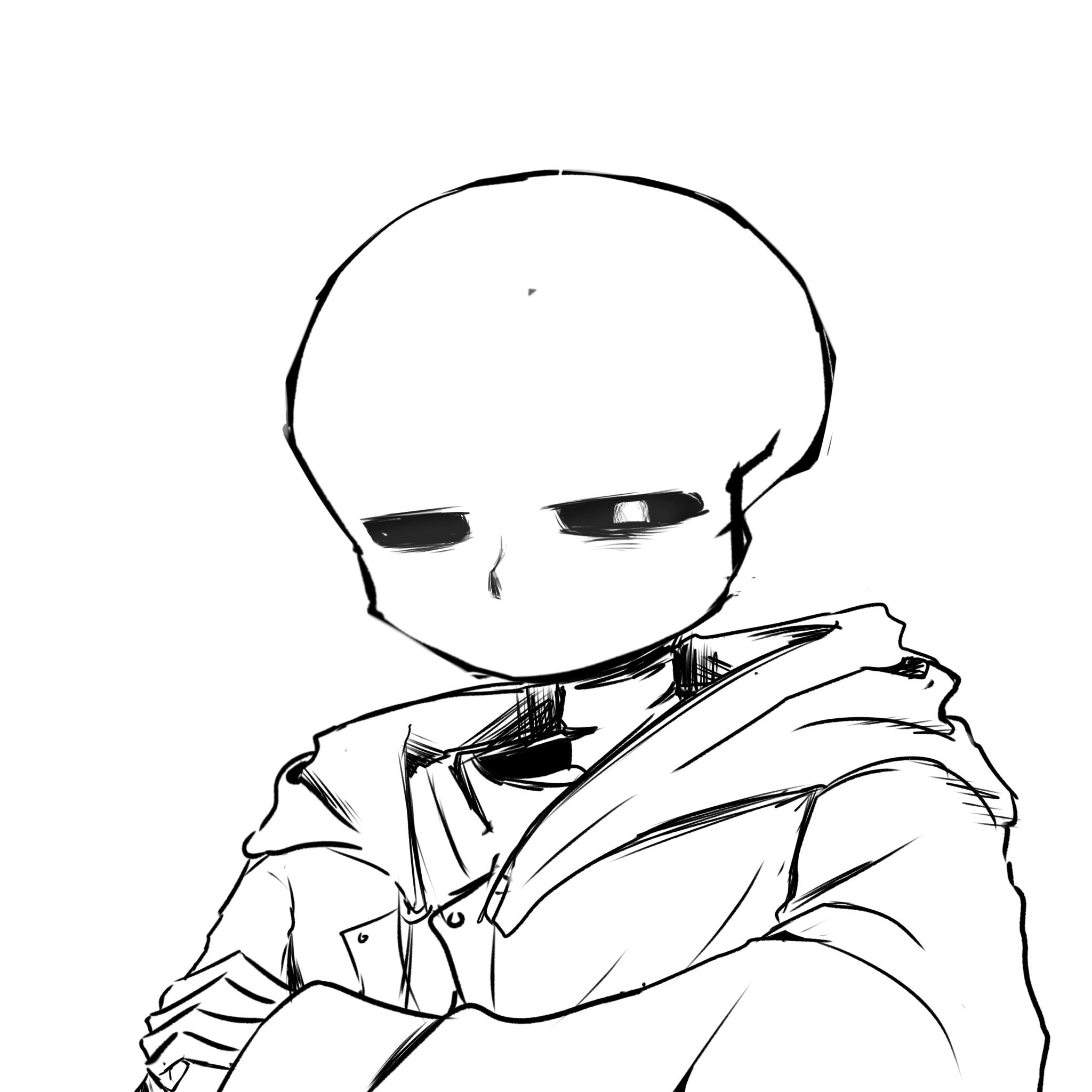 UT•AU 낙서 (샌즈, Sans, サンズ) 적폐17 Sans 샌즈 サンズ undertale 언더테일 - ibisPaint