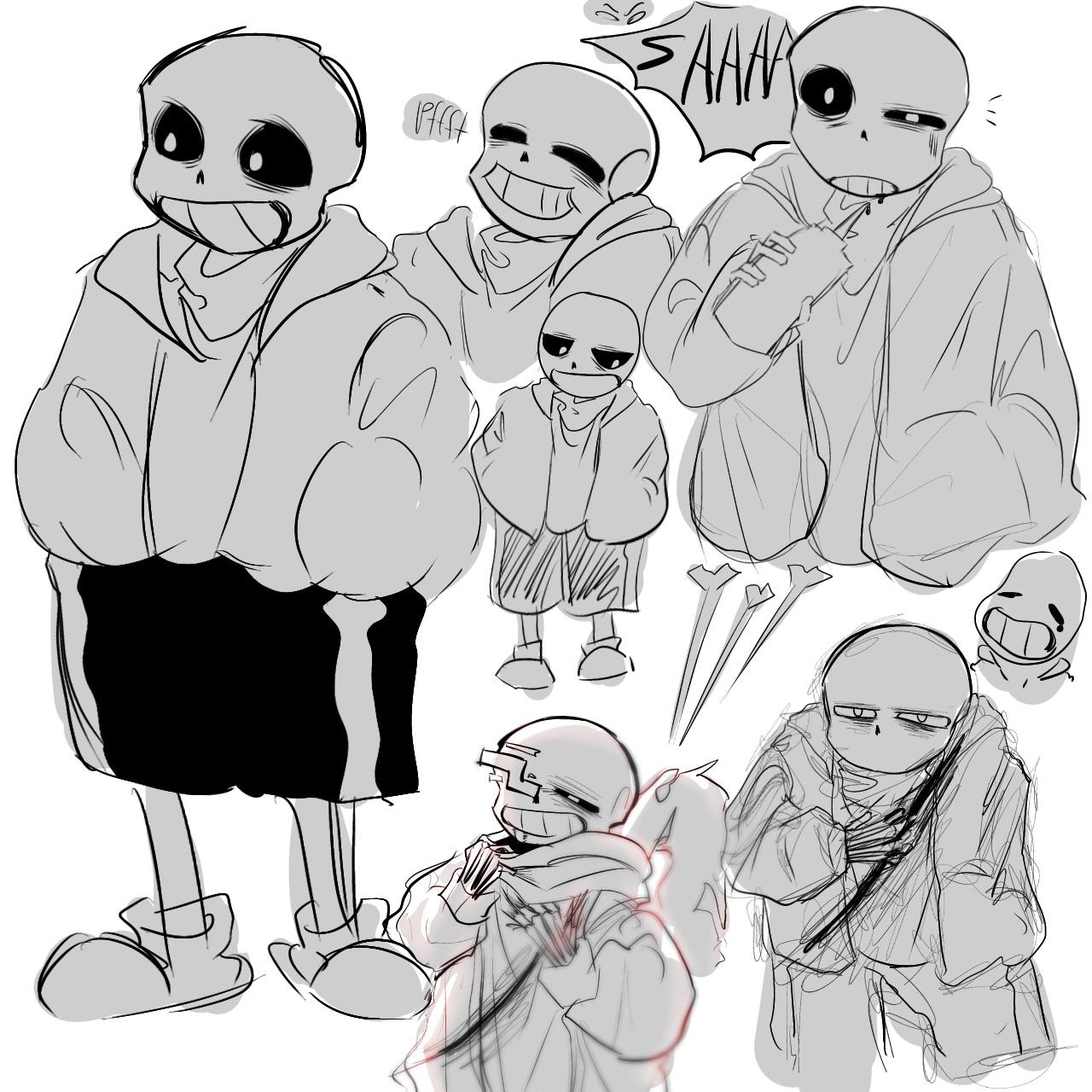 UT•AU 낙서 (샌즈, Sans, サンズ) 적폐19 언더테일 undertale kustard 샌즈 sans - ibisPaint