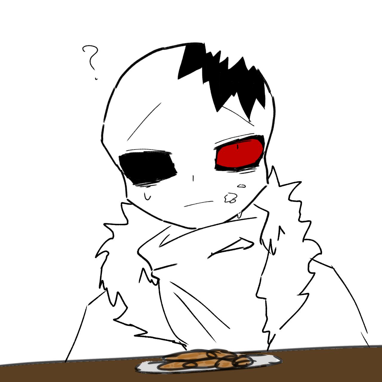 UT•AU 낙서 (샌즈, Sans, サンズ) 적폐4 Nightmare sans & 먿호 - ibisPaint