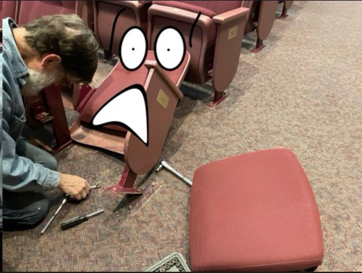 Inanimate Faces? Picture 9 Sitting down has consequences. - ibisPaint