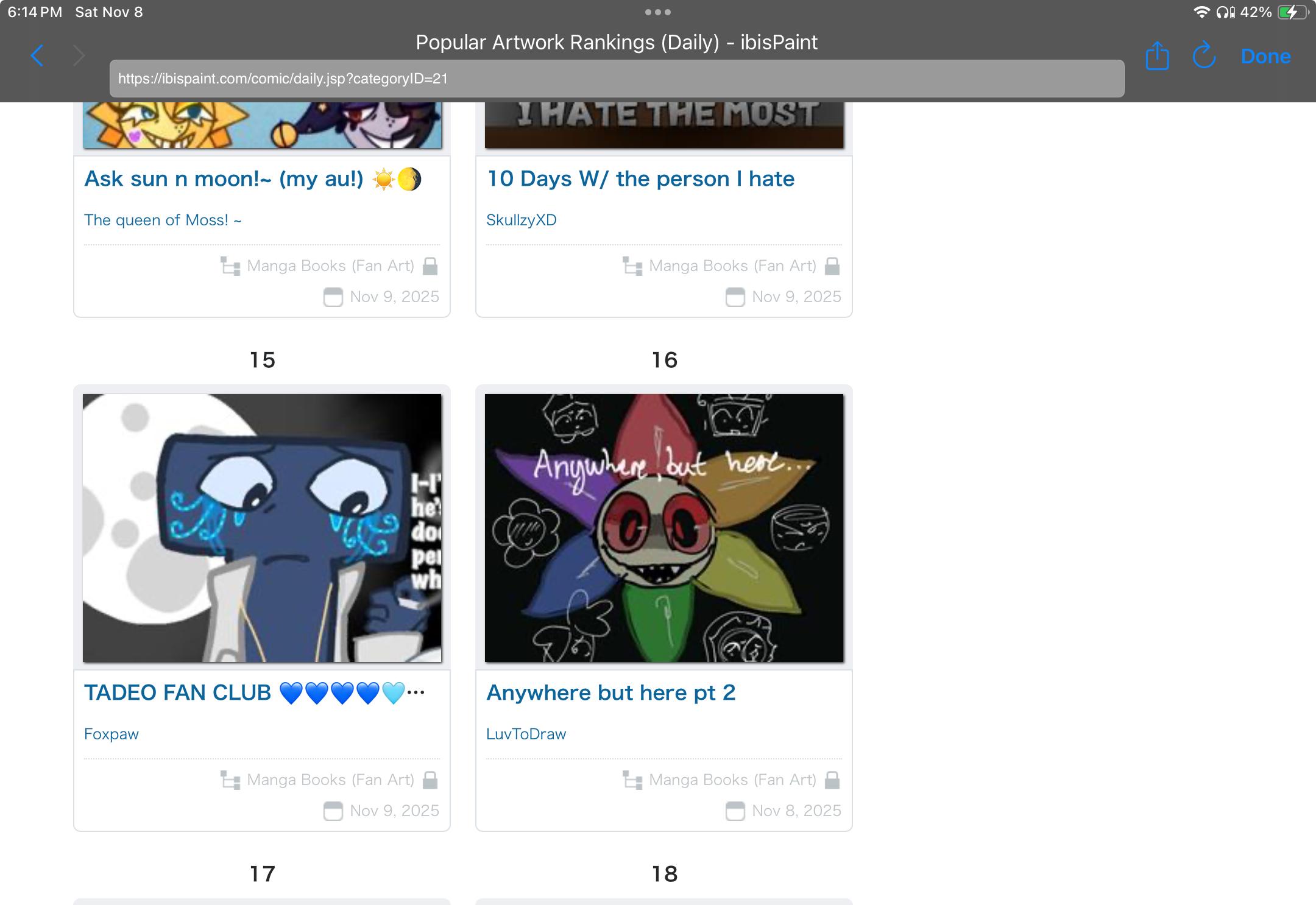 TADEO FAN CLUB 💙💙💙💙🩵🩵🩵 Gay: 5🏳️‍🌈 LEADERBOARD ALREADY? - ibisPaint