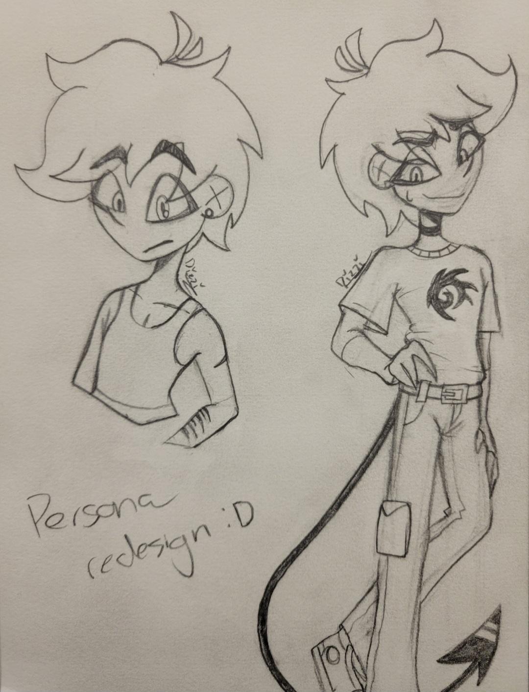 OCs, inserts and junk Character #13 Persona (redesign) - ibisPaint