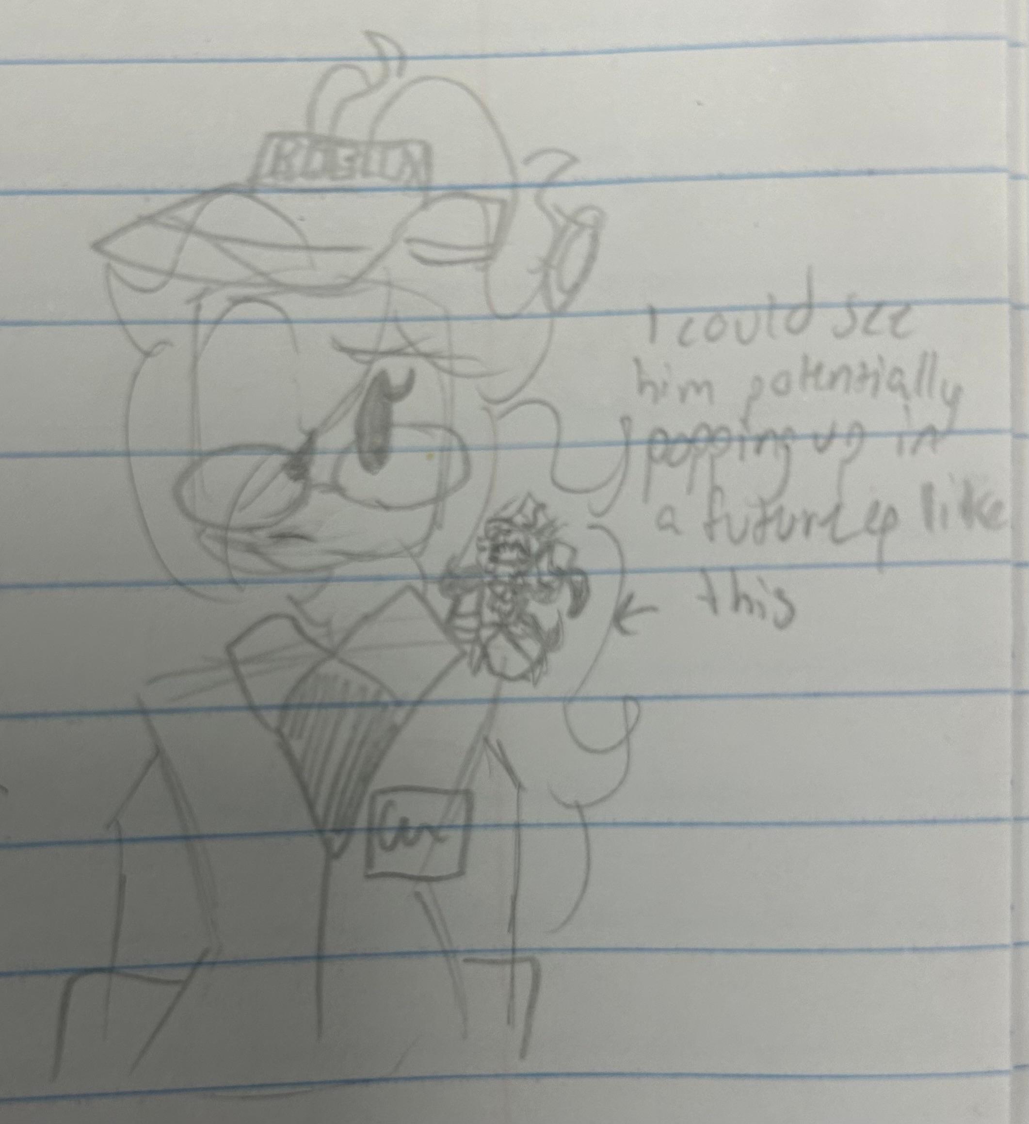 Paper/irl doodles! ️ Doodle 61.) A lil guy :3 - ibisPaint