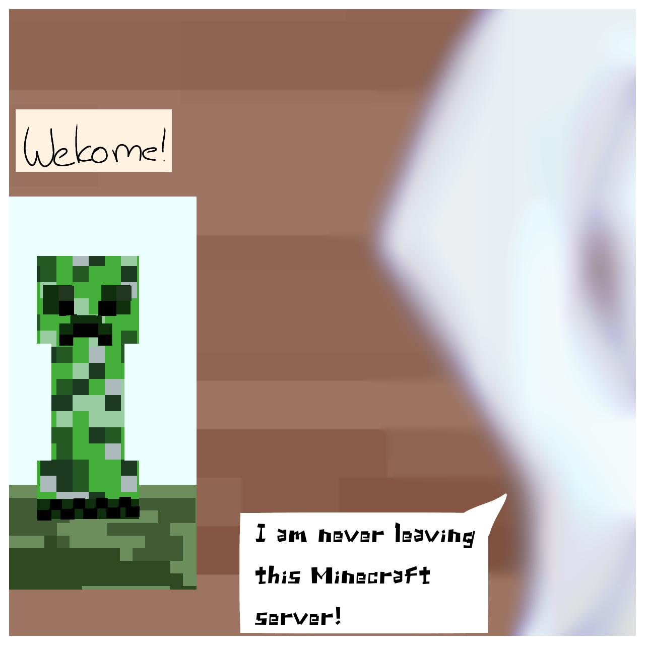 Annoying Relatable Moments Skit 1: Minecraft Creeper - ibisPaint