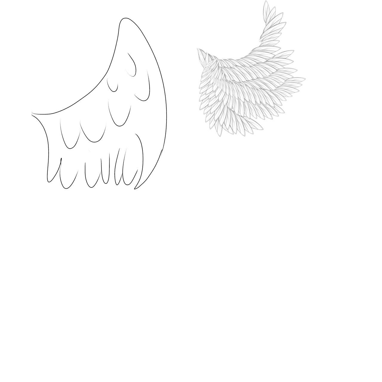 The Amazing Digital drawings 94) Wings practice ibisPaint