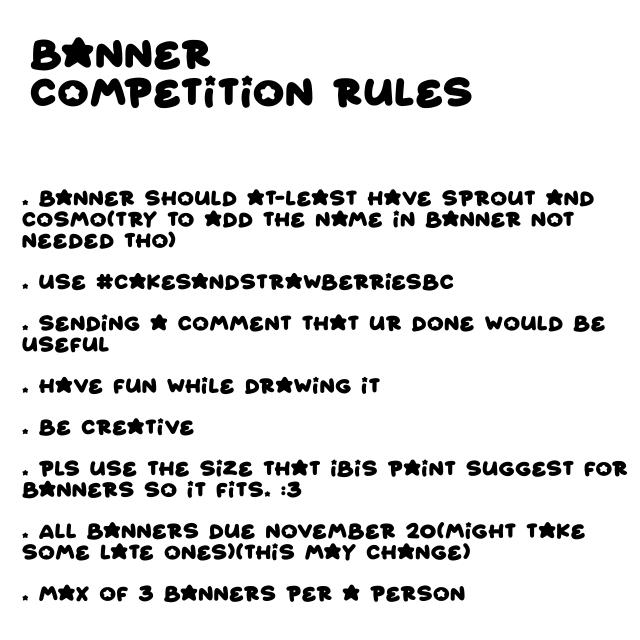 CANCLED 68 Batters whipped : Banner comp details - ibisPaint