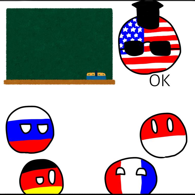 ポーランドボールの二次創作漫画 第8話 アメリカが何かやるよ Ibispaint