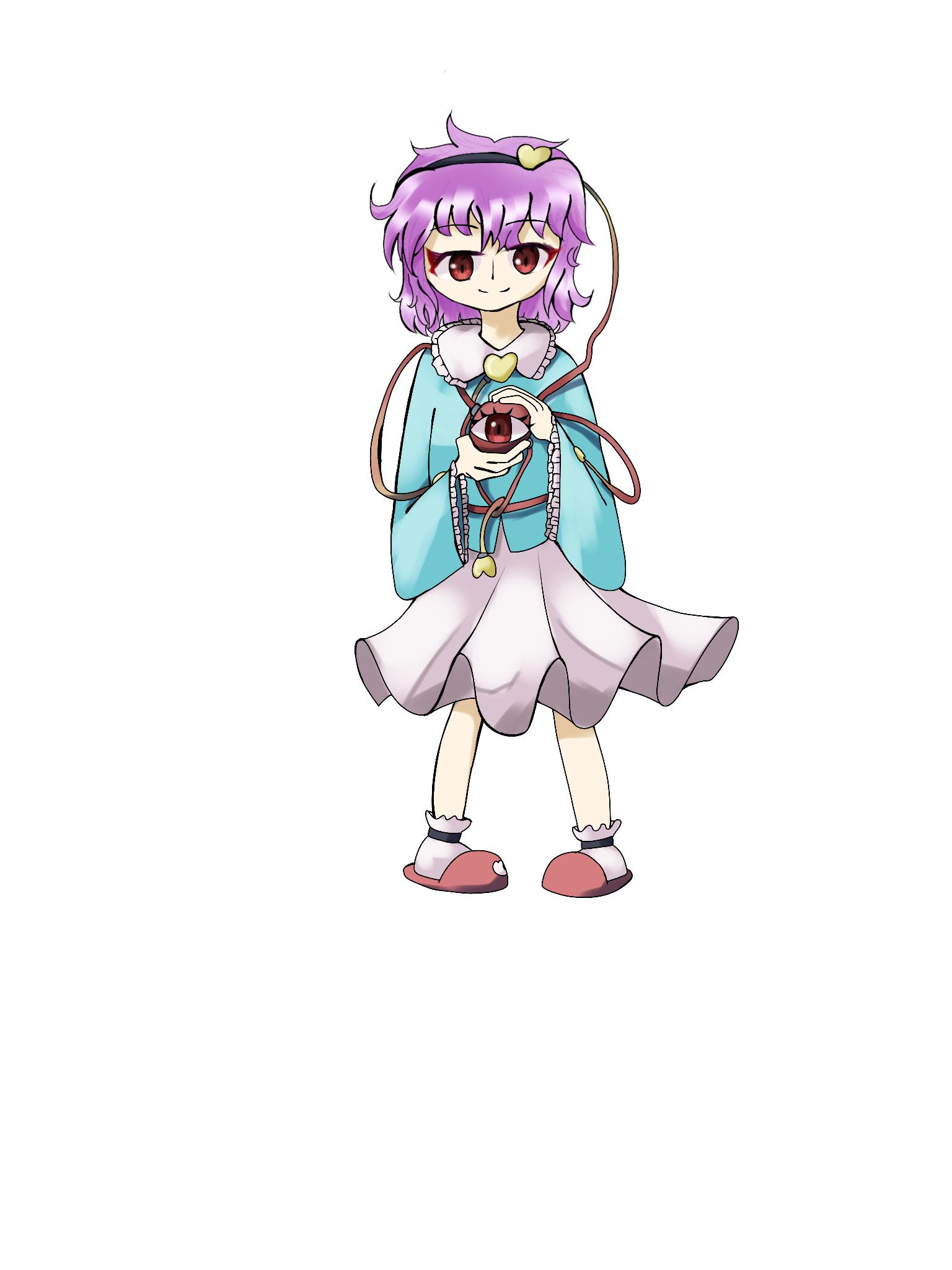 東方立ち絵素材まとめ 7人目 地霊殿な 古明地さとり - ibisPaint