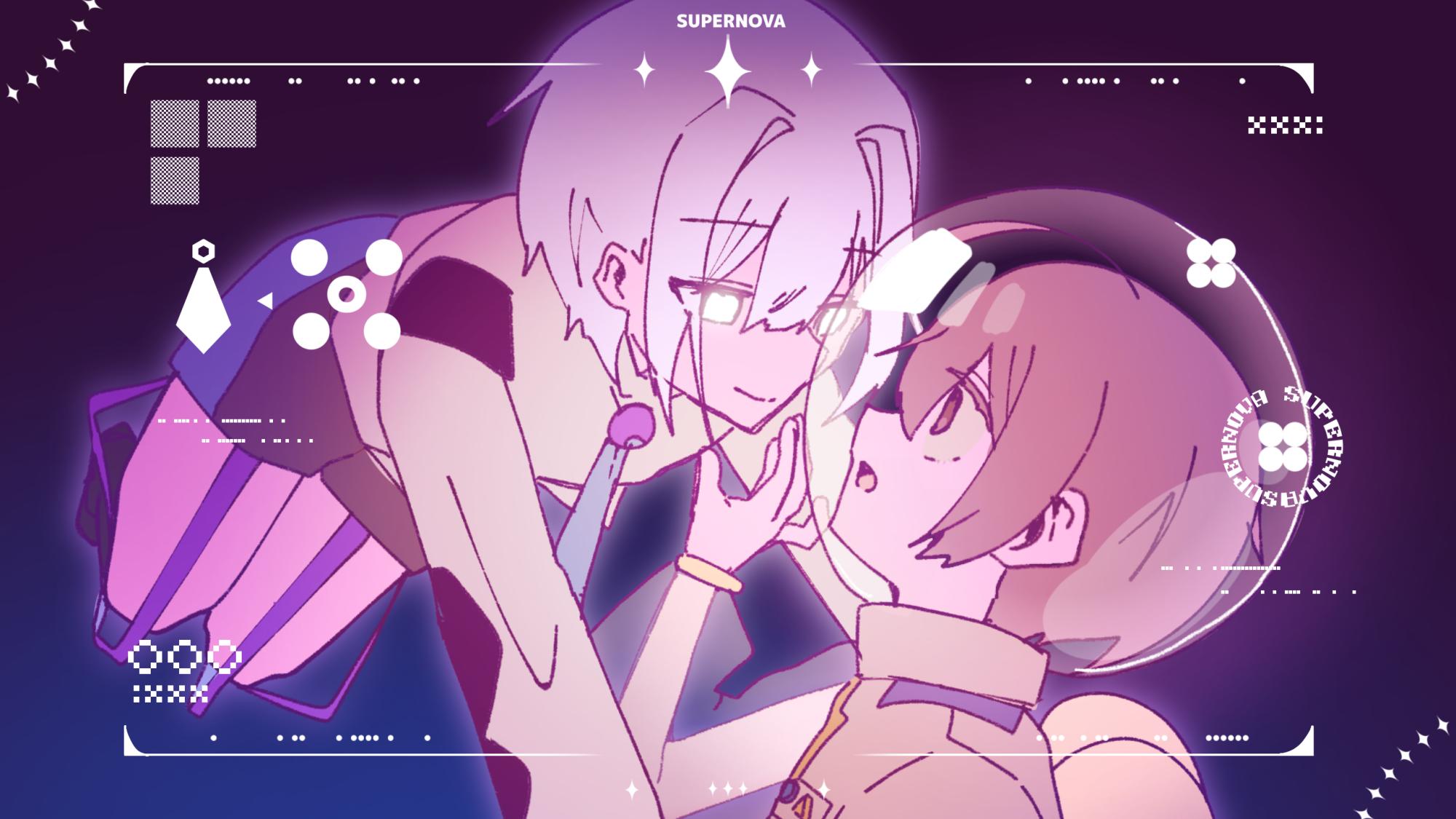 動画で使ったイラストたち 2個め SUPERNOVA OCパロ - ibisPaint