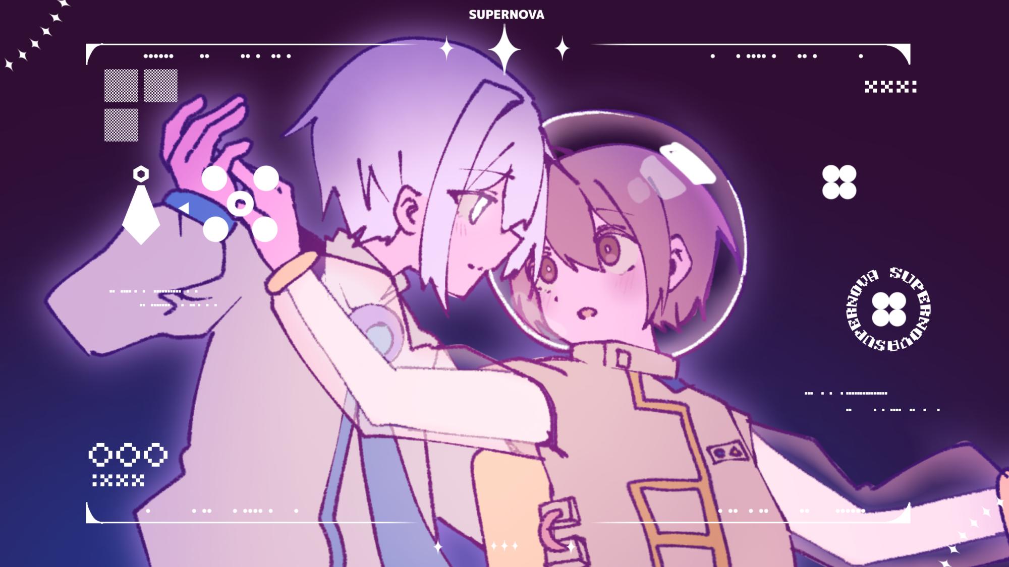 動画で使ったイラストたち 2個め SUPERNOVA OCパロ - ibisPaint