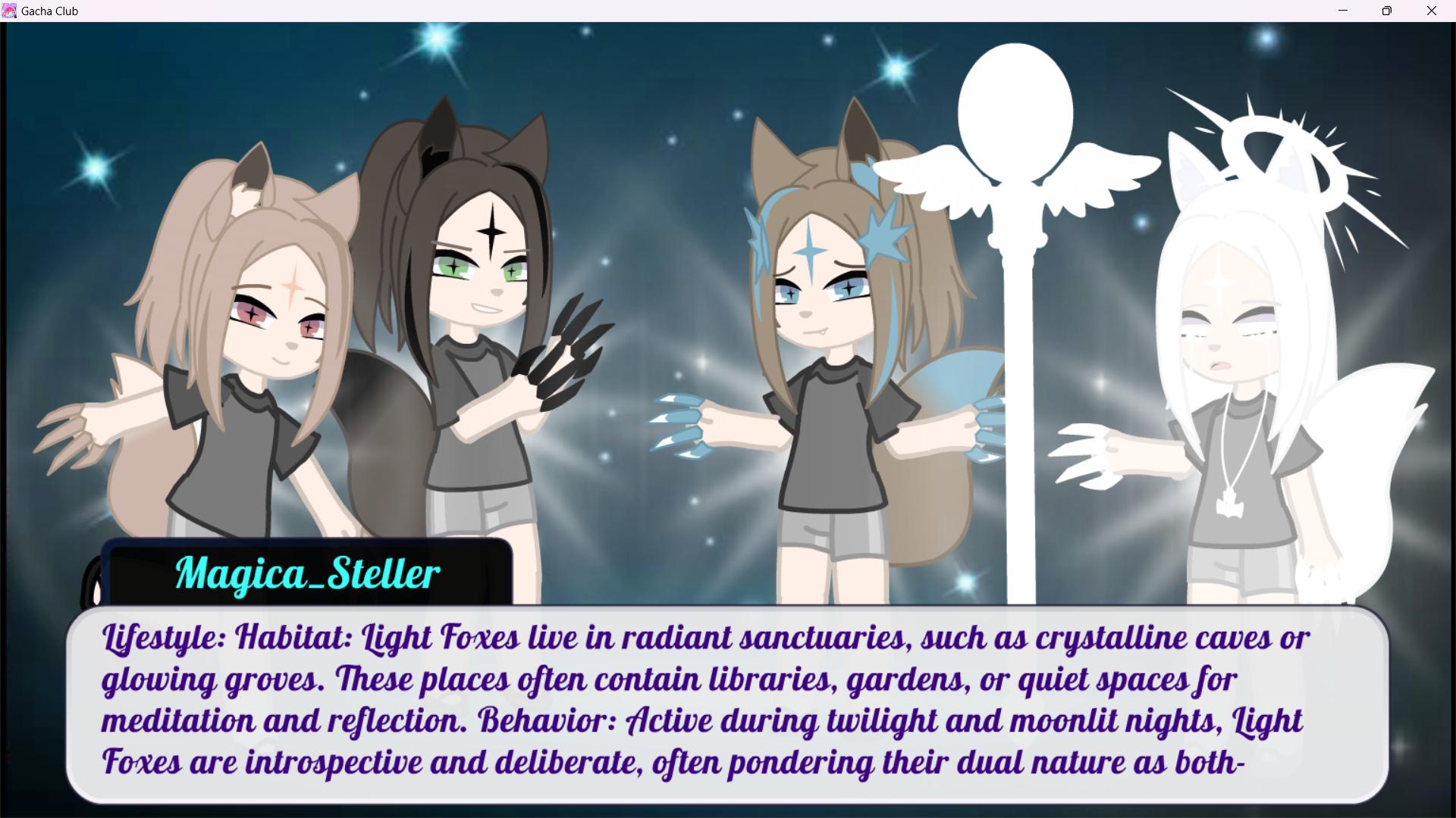 Species of My World 4 Light Foxes - ibisPaint