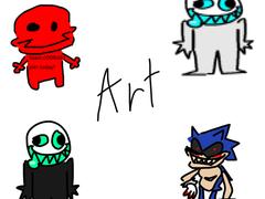 Asymmetrical art stuff Episode 38 Whiteboard doodles - ibisPaint