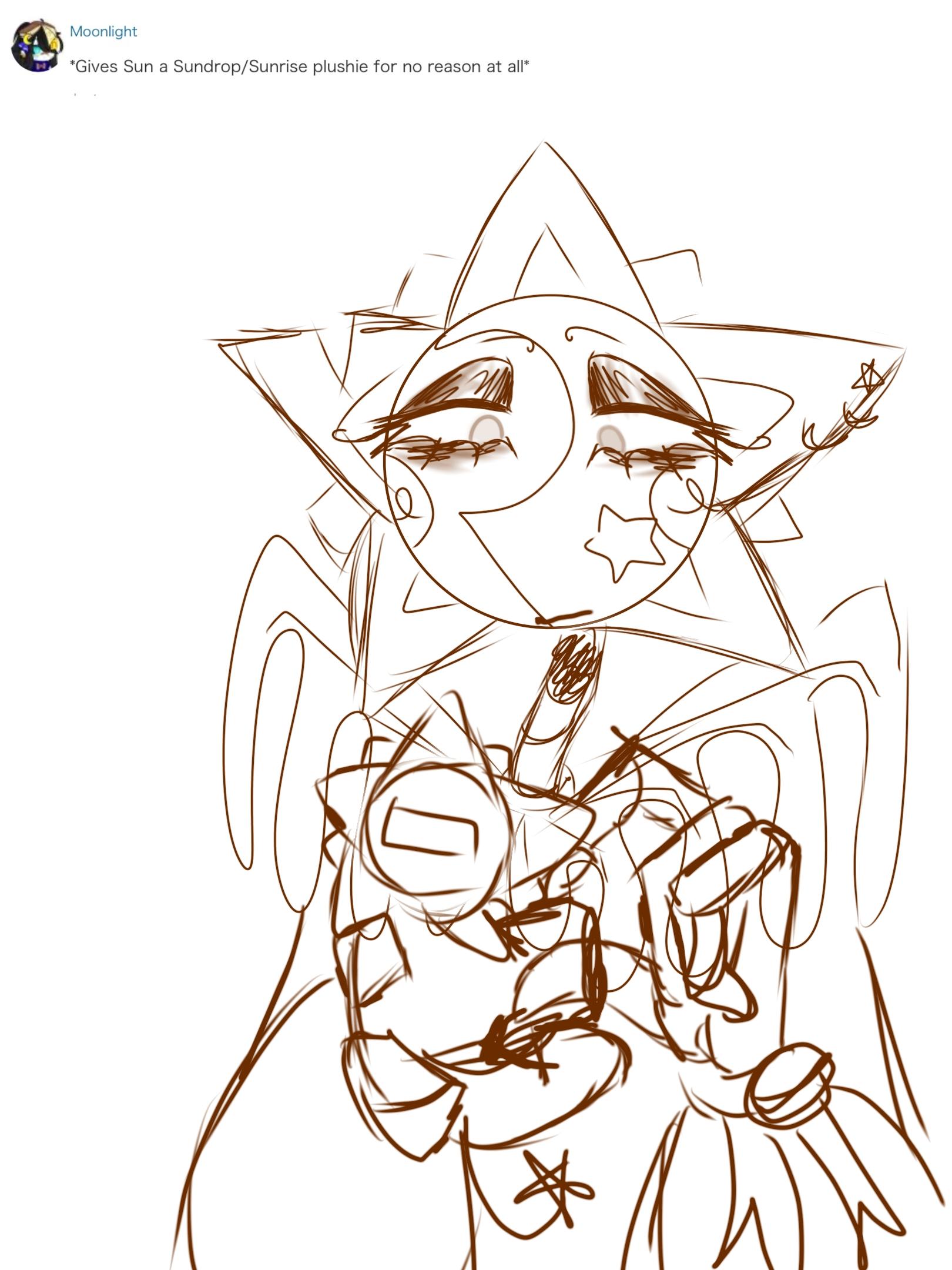 Ask Grumpy Sun & Happy Moon 145 Sun rays & stars SISTER SLAY - ibisPaint