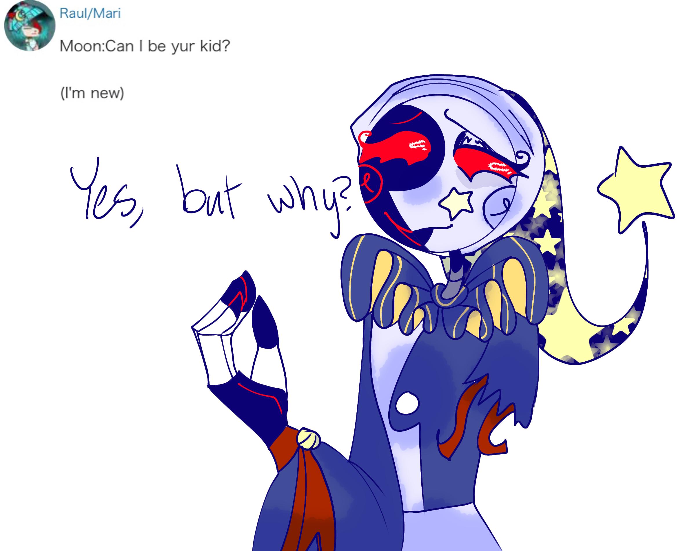 Ask sun and moon my au 72 Sun rays & stars 👍 - ibisPaint