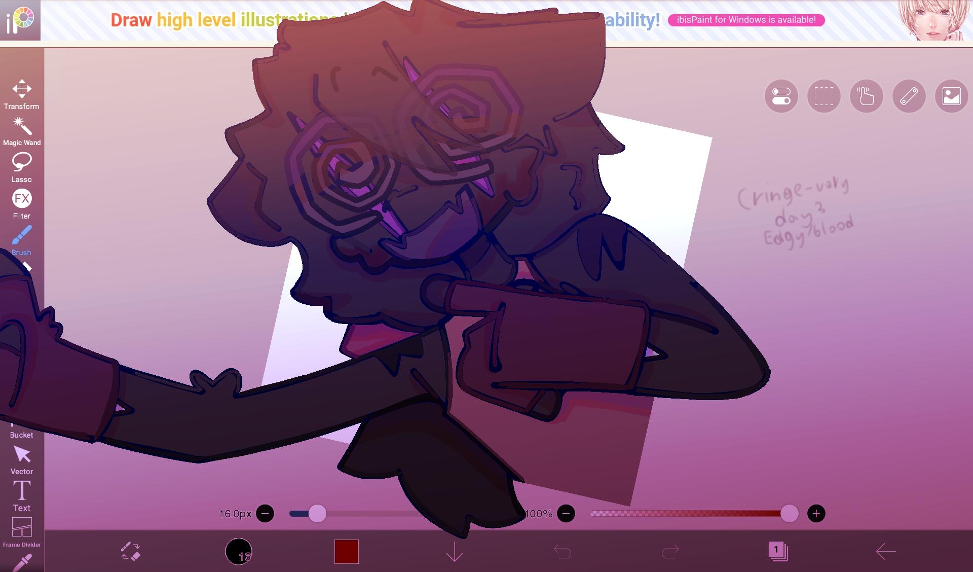 Hangout ^_^ 2 Edgy ahh - ibisPaint