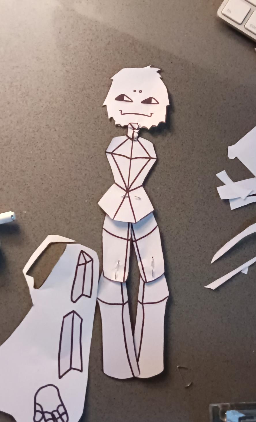 my randomness cutely died 34 times Paper doll process - ibisPaint