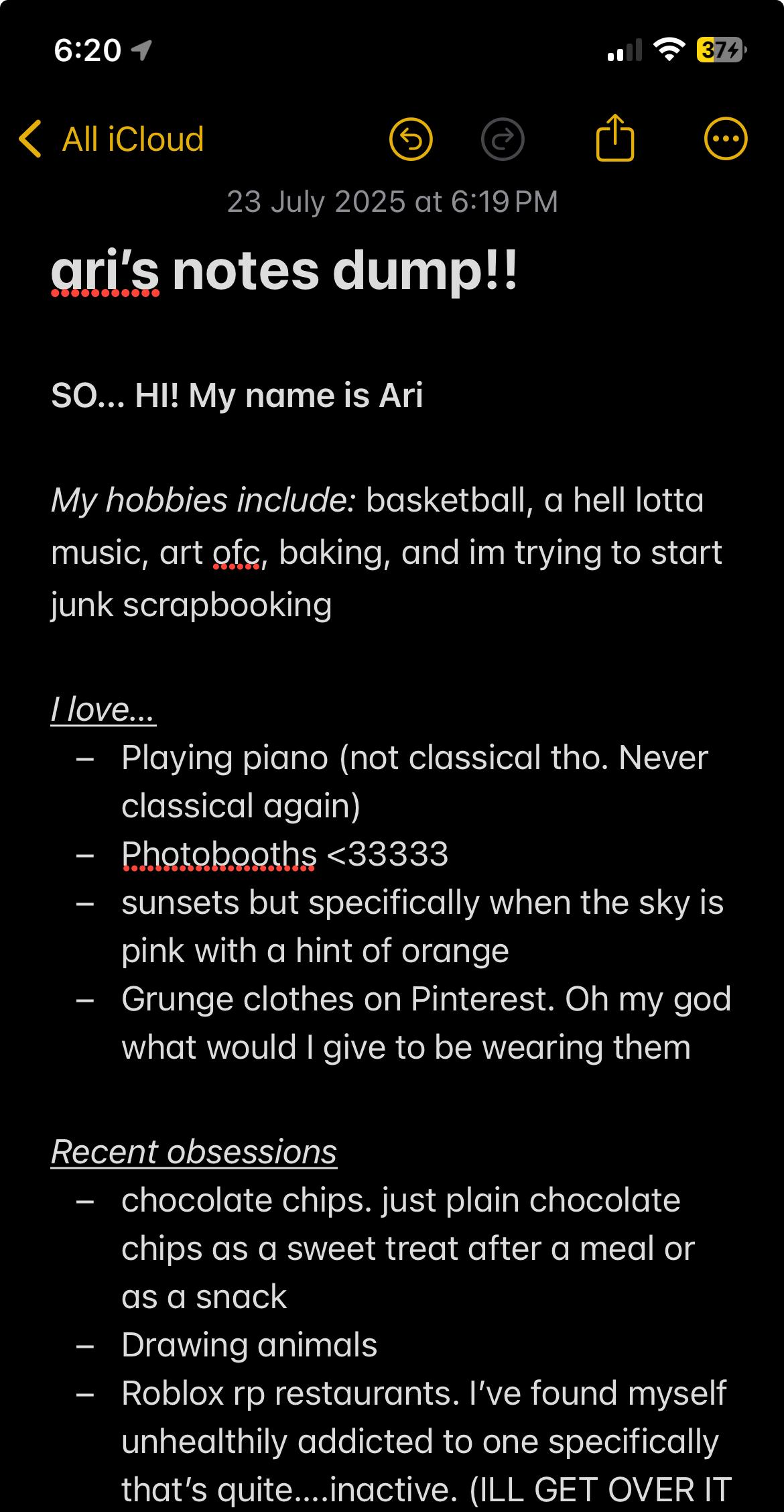 ari's notes dump Untitled 02 intro ! - ibisPaint