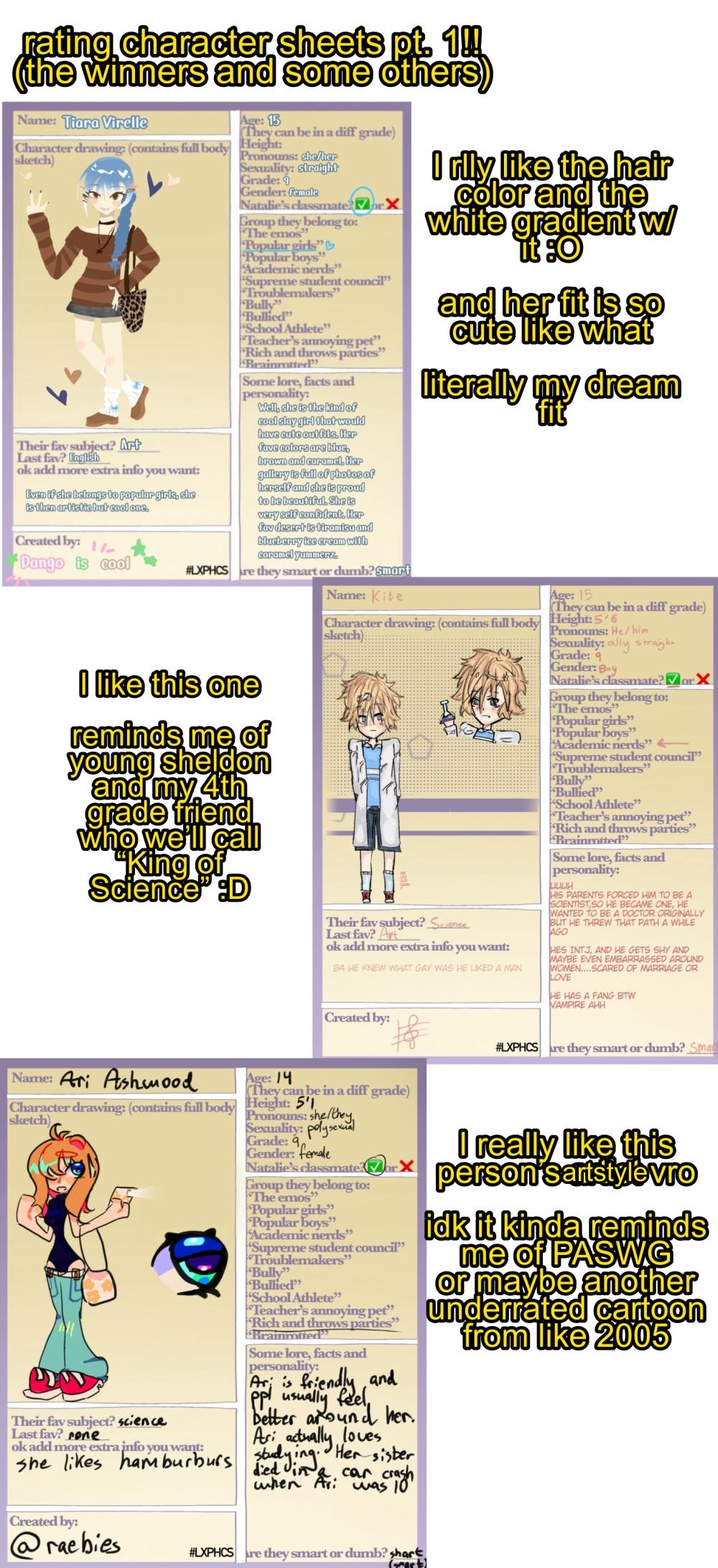 OLD LXP EXTRAS (dont sub) “rating CS pt 1” - ibisPaint