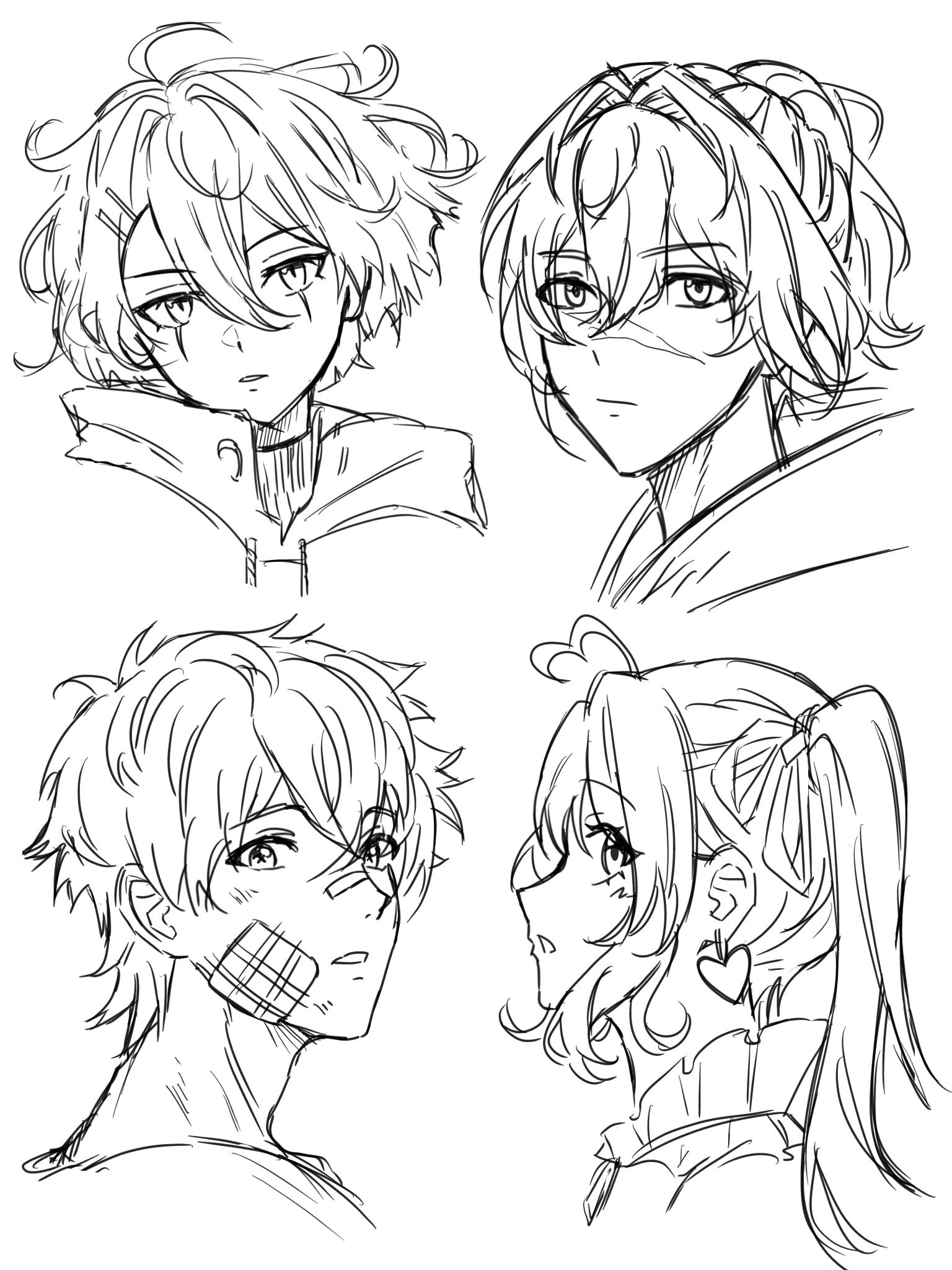 sketches+extras Random 31: FANTASY AU IYD + comic - ibisPaint