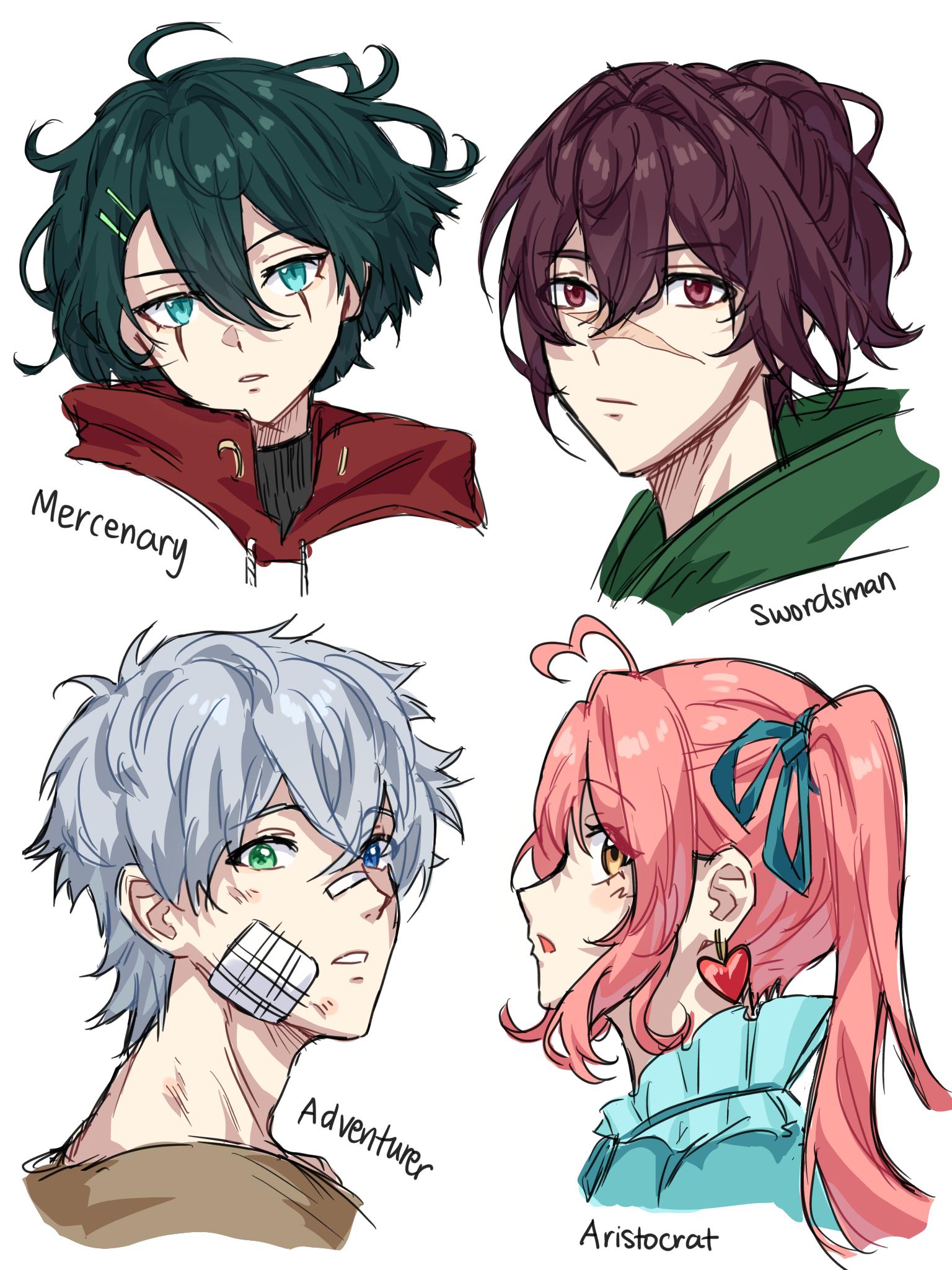 sketches+extras Random 31: FANTASY AU IYD + comic - ibisPaint