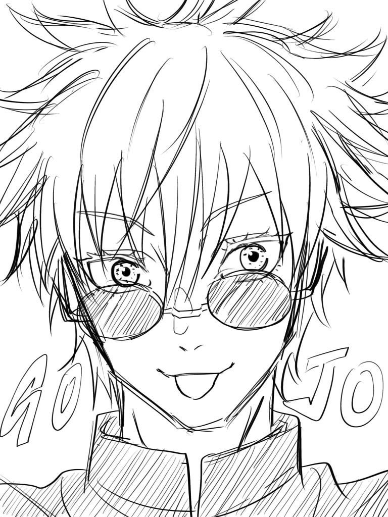 sketches+extras Random 9: Gojo - ibisPaint