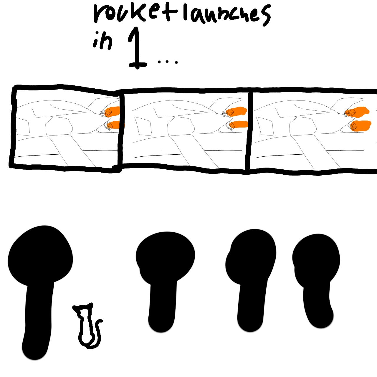 Atts//redone Space trip 3 Rocket launching - ibisPaint