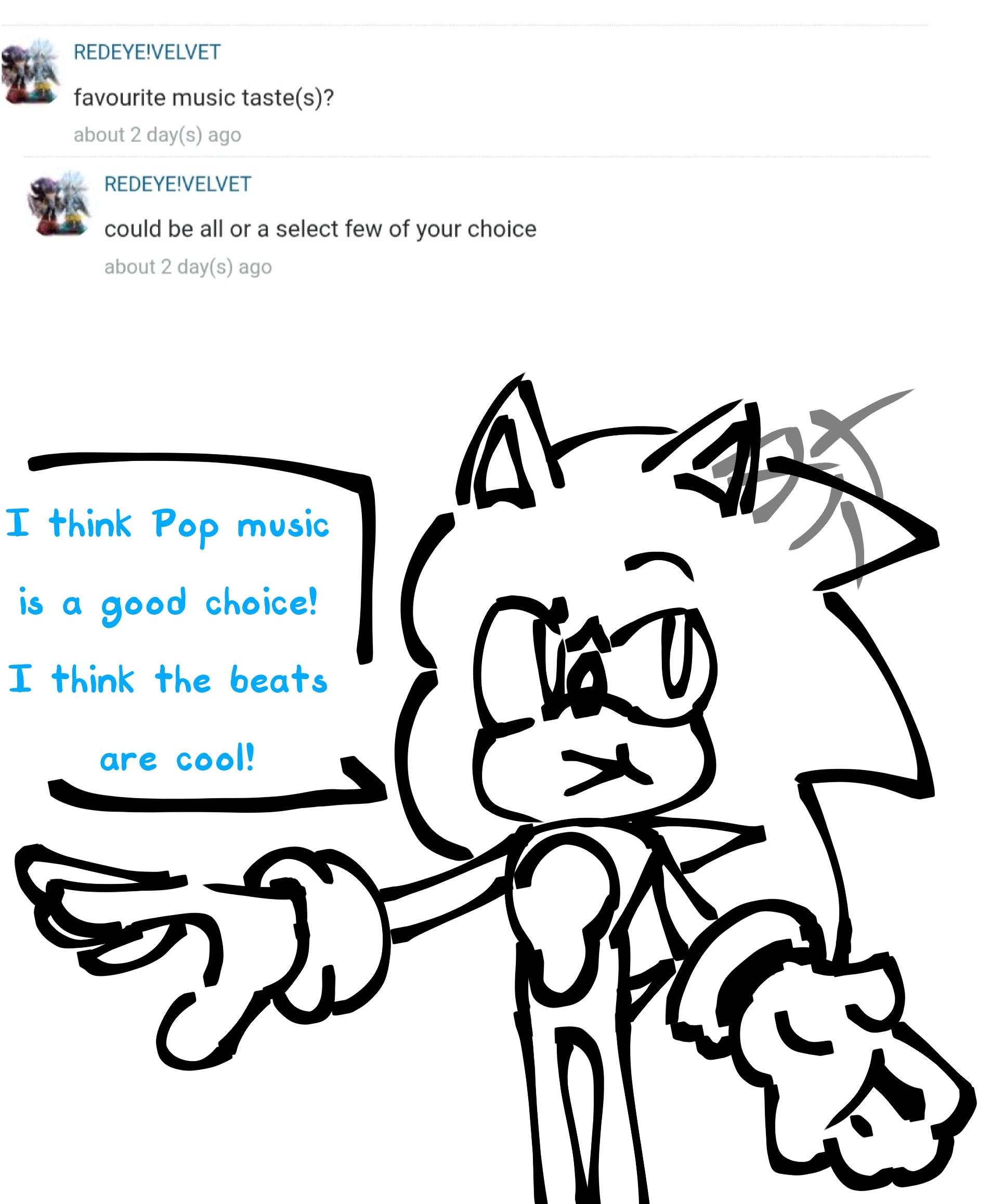 Sonic Q&A Answers 2 First answer - ibisPaint