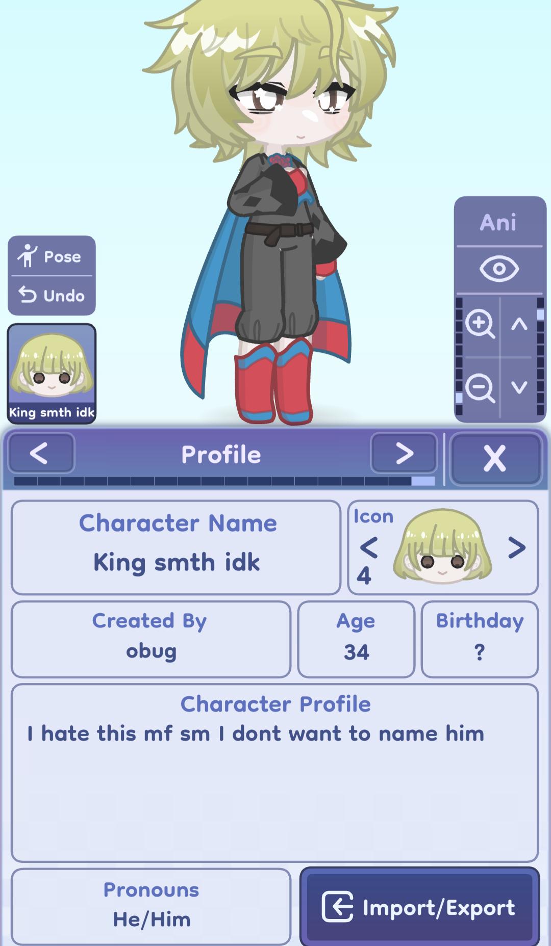 Gacha OCS stuff hehe Character 6 More designs - ibisPaint