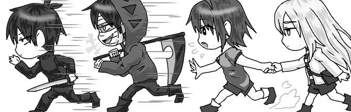 殺戮の天使×霧雨が降る森 クロスオーバー漫画 - ibisPaint