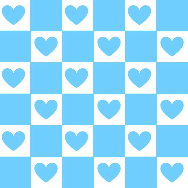 Y2K Love Background mono color Blue