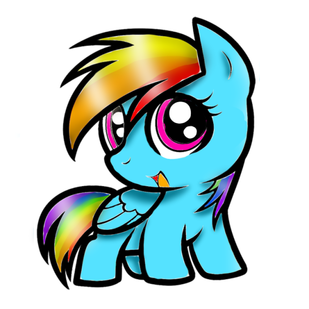 Chibi Rainbow Dash