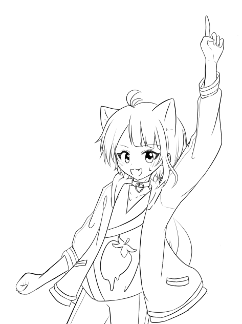 人生勝利宣言！！線画