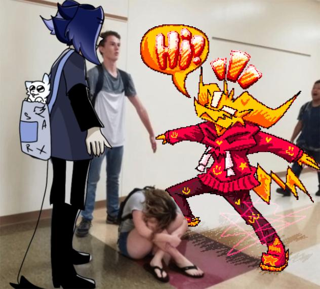 💛👾Pixel Mayhem🍟🍗 - (T-pose Collab)