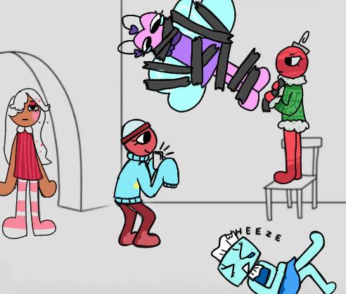 bro ginger looks so tired of them..