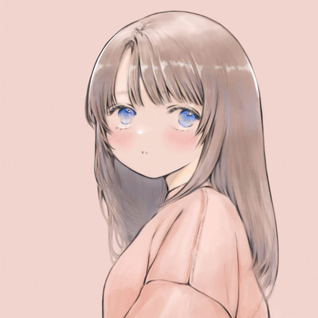 振り返る女の子