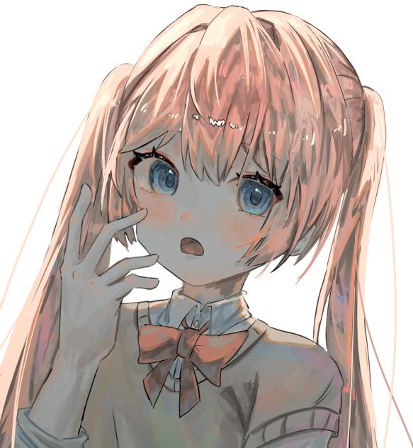 驚いてる人