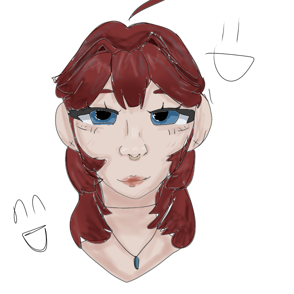 Red hair - ibisPaint