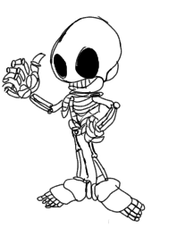 El esqueleto de sonic