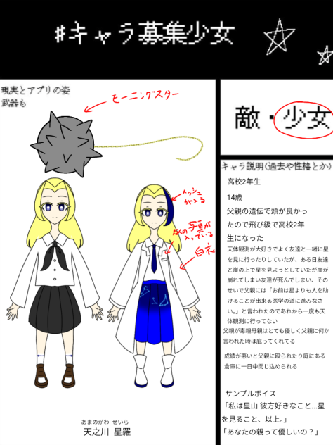 キャラ募集少女参加します!!!訂正版