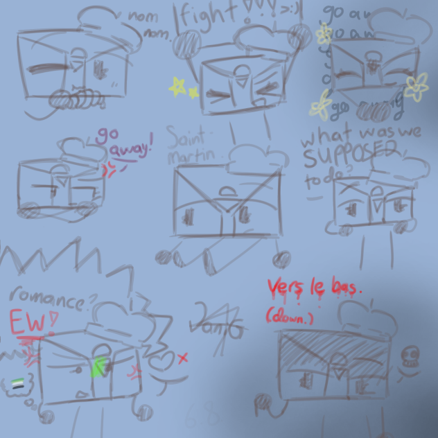 Saint Martin sketches [uncolored ver.]