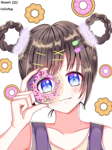 南萌さんの塗りました
