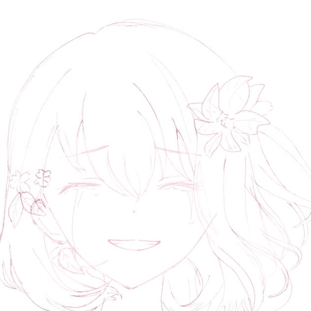 鉛筆画　白い木製フレーム付き　白い浜辺の女の子。 ほんとに、いいのかなあ······っ - ibisPaint