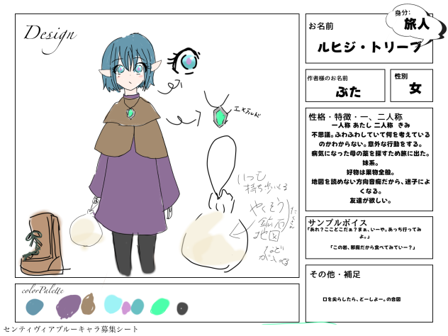 キャラ募集しました。