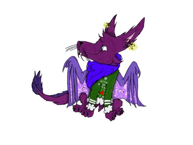 Moonlight wears his Ugly sweater