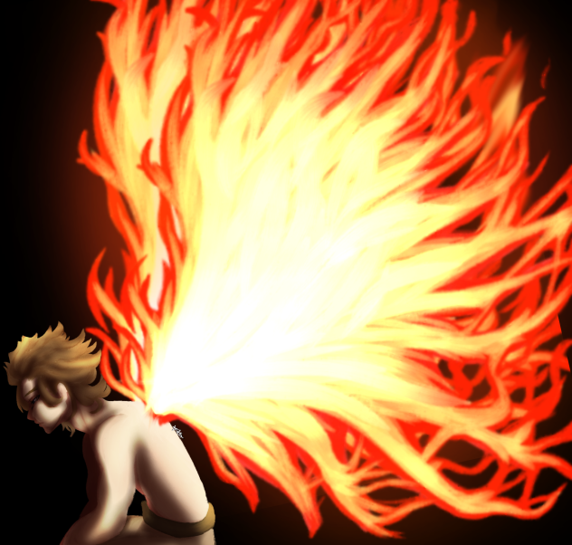 Burning wings