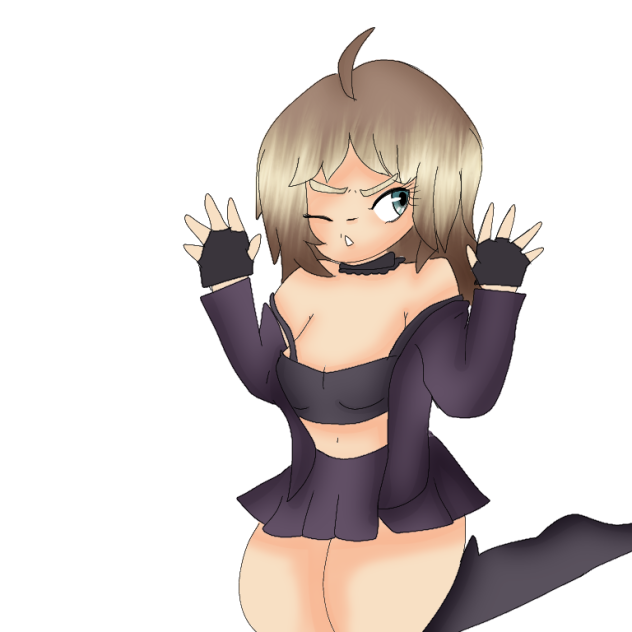 Criminal girl W shading