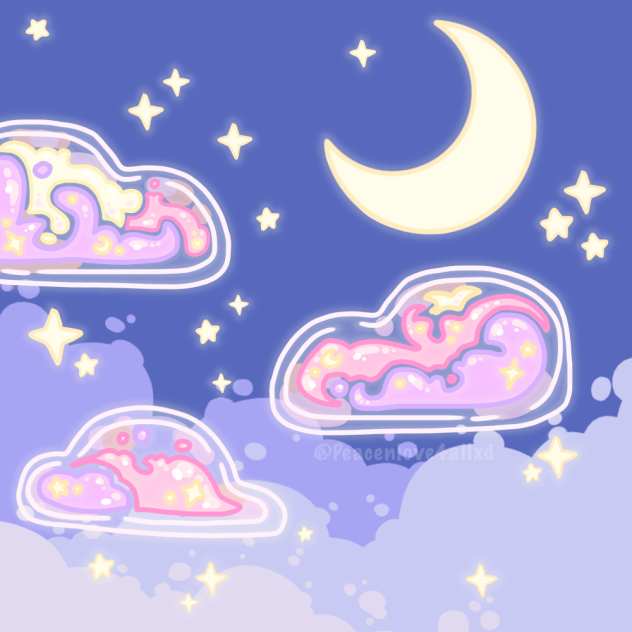 Twilight Sky and Glassy Clouds